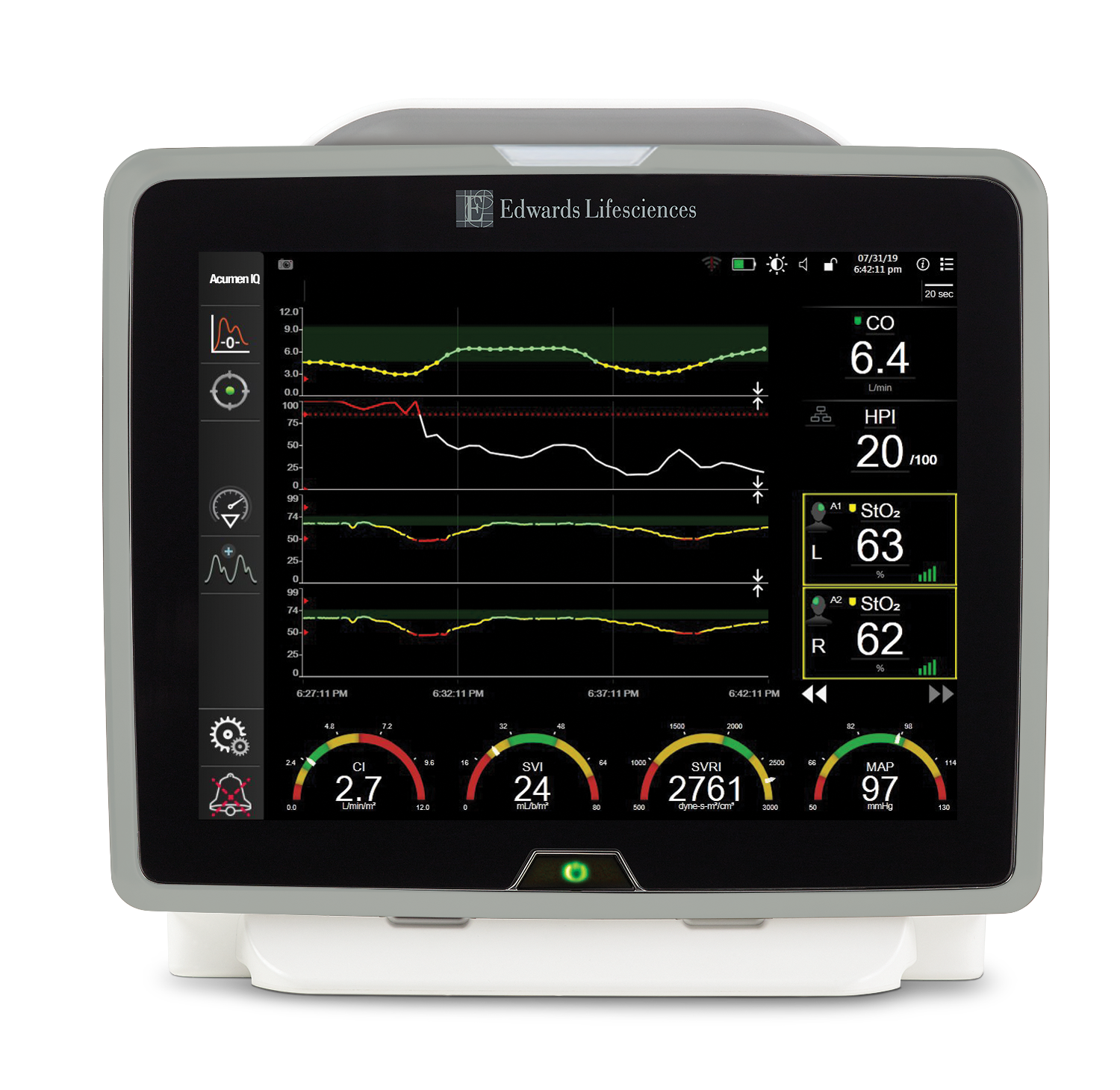 Plataforma de monitoramento avan&ccedil;ado HemoSphere